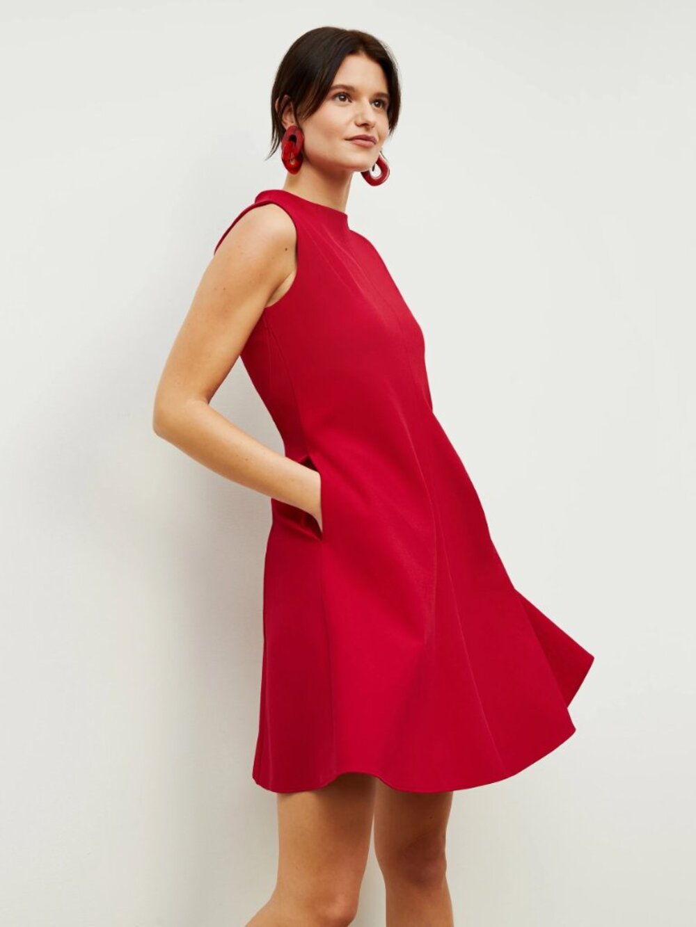 MM La Fleur The Malala Dress—Recycled WonderTex, Red Size 10